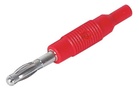 Bild von Adapter, 2 mm Buchse, 4 mm Stecker, rot